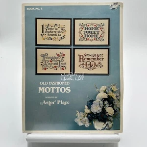 Altmodisches Mottos Buch Nr. 3 Astor Place 1881 Faltblatt Home Sweet Home Friends - Bild 1 von 3