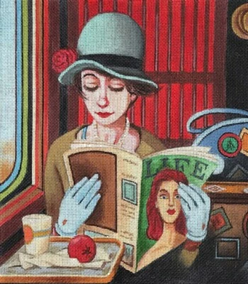 针绣手绘 Maggie Co The Next Adventure 9x10 — 第 1/4 张图片