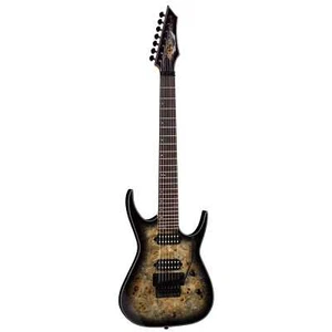 Dean Exile Select 7 Floyd Fluence 7-String Guitar, Natural Black Burst - Picture 1 of 6