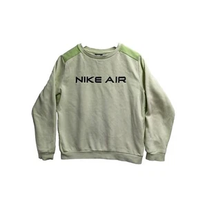 Boys Nike Air Sweatshirt Green XL Long Sleeved Fleece Sportswear 158 to 170 cm - Picture 1 of 11