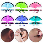 Unisex Ear Expansion Acrylic Ear Gauge Taper Jewelry  Punk Pure Color Simple