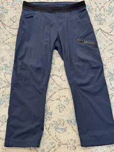 Lululemon Seawall Track Pant Men's Size L Navy Blue Swift Unlined Cinchcord - Picture 1 of 5