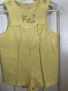 GVC Infant 12-18M Yellow John-John w/Easter Duck, BIN - Picture 1 of 3