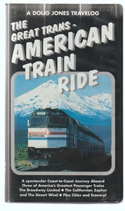 The Great Trans-American Train Ride (VHS) Railway Video Tape ~ Doug Jones Travel - Imagen 1 de 3