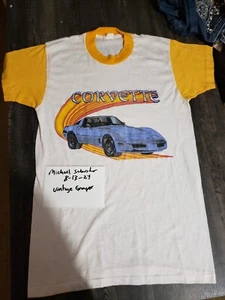 VINTAGE 70's 80's Devknit Corvette Shirt Tee - Picture 1 of 5
