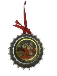 Coca Cola Babbo Natale Tappo Bottiglia Decorazione Natalizia Festività - Foto 1 di 2