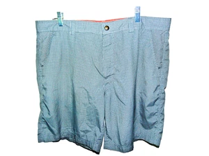 PGA TOUR Men’s Golf Shorts Small Check Flat Front Size 38 Gray 8.5 Inseam - Picture 1 of 3