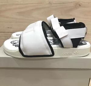 NEW Adidas x Pharrell Williams Adilette 2.0 - White / GZ1891 Mens Sandals Size 9 - Picture 1 of 7