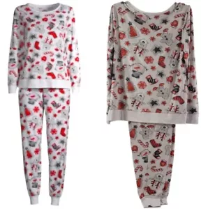 Secret Treasures Women’s Snowman Candy Cane Christmas Graphic Sleepwear - Small - Picture 1 of 20