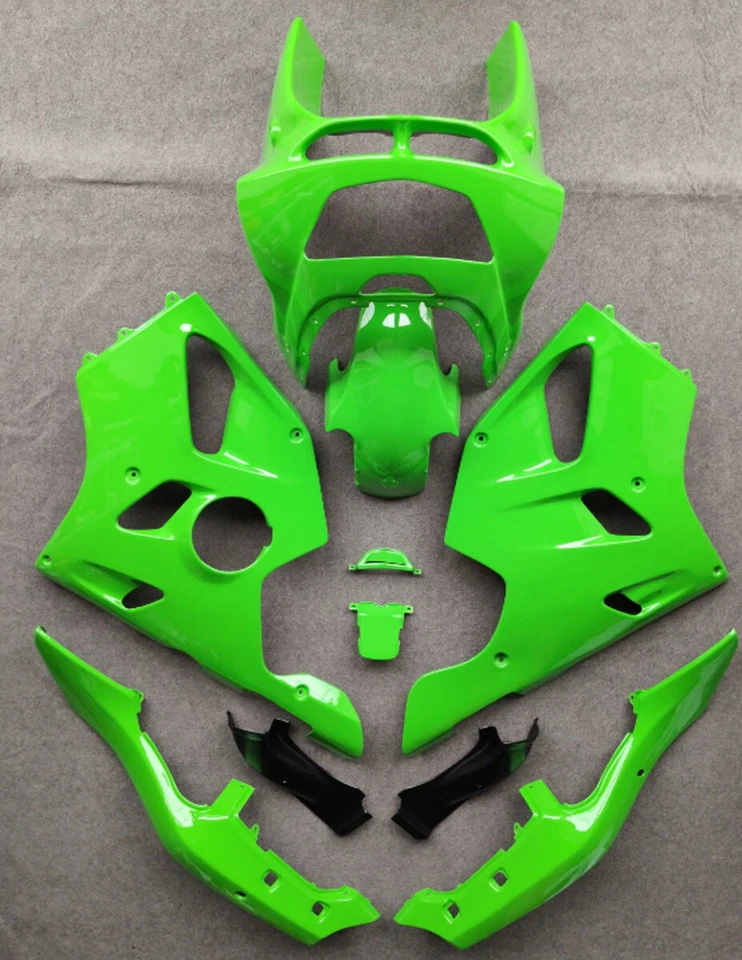 Kit de carenado de carrocería verde kit de juego de paneles para Kawasaki Ninja ZX-6R 1994-1997 Foto 1 de 1