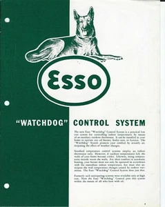 Ad - Esso - Watchdog Oil Heat Temperature Control System c1956 Brochure (AF736) - Picture 1 of 1