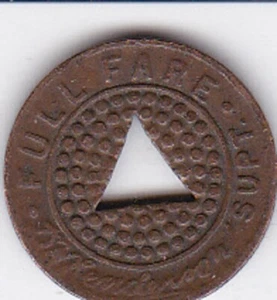 DE COLECCIÓN SEATTLE MUNICIPAL RAILWAY CO. TROLLEY DE FERROCARRIL TOKEN WASHINGTON EARLY - Imagen 1 de 2