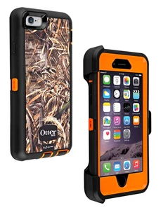 Original Otterbox Defender PRO Case for Apple iPhone 6 / 6s Blaze Orange/Black - Picture 1 of 8