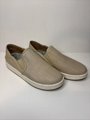 Zapato sin cordones informal para mujer Olukai KI'IHELE'ILI 8,5 beige, excelente estado Foto 1 de 4