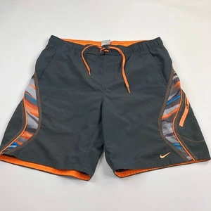 NIKE Men’s Medium (Fits 35W) Board Swim Shorts Brief Lined Trunks Gray - Picture 1 of 8