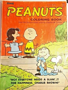 Vintage PEANUTS Coloring Book by Charles M Schulz about 2/3rd unused - Picture 1 of 4