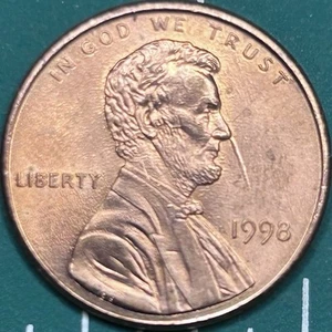 1998 P Lincoln Memorial Cent-Choice BU Mint Error-Obv Die Clash/Rev Abraided Die - Picture 1 of 13