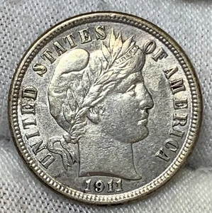 1911 10c Barber Dime ** HXEKX2599 - Picture 1 of 4