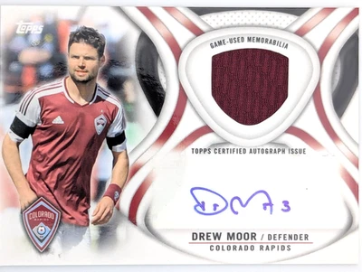 Topps MLS 2013 - Reliquias autografiadas Drew Moor #AR-DM (AU, MEM) Foto 1 de 2