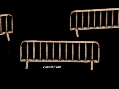 Archistories Z Scale 825171 Short Crowd Barriers/Dividers Fence 5.2mm $0 SHIP - Image 1 of 4