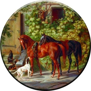 SPARE WHEEL COVER STICKER HORSES & DOG CUSTOM DESIGN PERSONALISED VINYL SKIN - Picture 1 of 1
