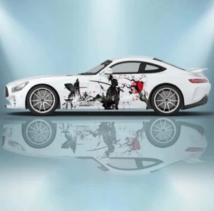 Custom Samurai Livery Racing Side Wrap; JDM Inspired Samurai Custom Decal Side - Picture 1 of 1