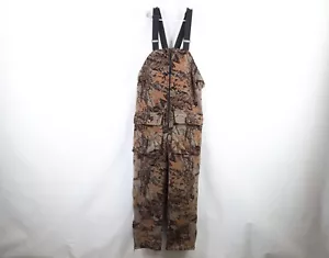 Vtg 90s Men M Distressed Realtree Camouflage Insulated Hunting Overalls Bibs USA - Picture 1 of 14