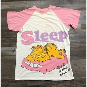 Vintage Flirts Garfield Schlaf Erwachsene Einheitsgröße übergroßes Nachthemd