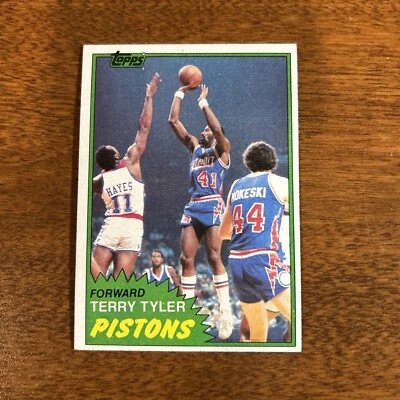 #84 mid west Terry Tyler Detroit Pistons￼ Elvin Hayes 1981-82 Topps B7 - Image 1 of 2