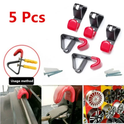 Universal 5pcs 13-22'' Tire Wheel Rim Hub Hanging Clip Hook Holder Shop Display  - Image 1 of 4