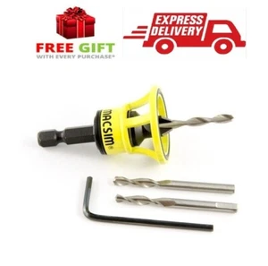 12g Macsim Clever Tool All in One Drill & Countersink Tool for Flat Head Screws - Picture 1 of 10