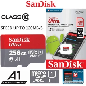 Micro SD Card Sandisk 256GB Micro SDXC Class10 Camera Memory Card 120Mb/s A1 - Picture 1 of 5