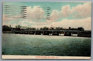 Postcard Red Bank NJ c1910 Hubbard Bridge Monmouth County CDS Machine Cancel - Picture 1 of 2