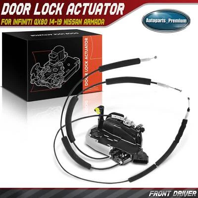 Actuador de cerradura de puerta delantera izquierda para Infiniti QX80 14-19 Nissan Armada 17-20 6 pines Foto 1 de 4