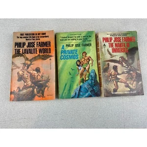 Philip Jose Farmer Lot Of 3 Vintage Pocket Novels From The 60s and 70s - Foto 1 di 7