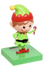 Juguete de decoración navideña de baile solar elfo bobblehead - Imagen 1 de 5