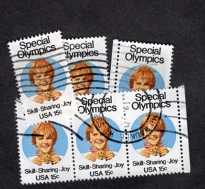 100+ #1788 Special Olympics Commemorative Stamps, 15 cent, Used, Off Paper - Picture 1 of 1