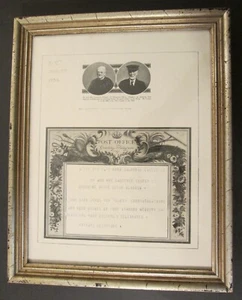 Gerahmtes SCHOTTISCHES FELDTELEGRAMM von KÖNIG EDWARD VIII bis 60. Jahrestag Paar - Bild 1 von 5