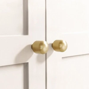 Armario dorado liso armario puerta cubo mango gabinete perno mango tirador - Imagen 1 de 9