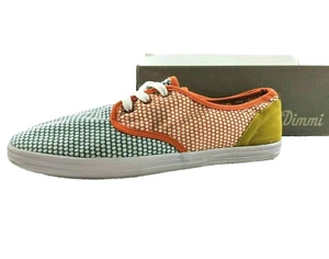 Dimmi Improve Women's Fashion Comfort Blue/Orange Casual Sneakers, Size 11 - Picture 1 of 12