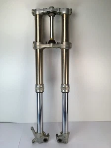 KAWASAKI KXF 250 2004 FRONT FORK SHOCK ABSORBER WITH TRIPLE TREE 440750036JS - Picture 1 of 12