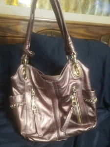 b makowsky leather handbag large - Picture 1 of 7