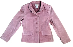 Vintage Chadwick's Pebbled Leather Blazer Damen 8/10 Pink Blush - Bild 1 von 9