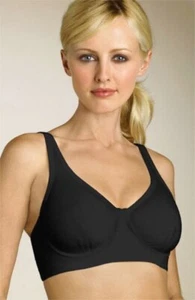 SB86 Natori NEW 731439 Black Medium Impact Performance Convertible Sports UW Bra - Picture 1 of 6