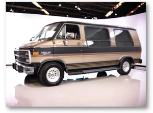1992 Chevrolet G20 Conversion Van Chevy Retro Refrigerator Tool Box Magnet - Picture 1 of 3