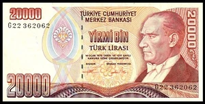 Turchia 20000 (20.000) Lira, 1995, P-202, BANCONOTA - Foto 1 di 2