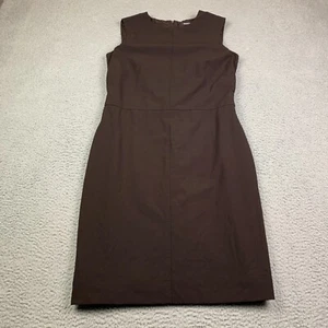 Vestido Vaina Vintage Emanuel Ungaro Para Mujer 10/44 Marrón Mezcla Lana Sin Mangas - Imagen 1 de 14