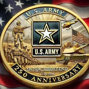 Moneta Sfida 250 Anniversario Esercito Militare Da Collezione Forze Armate - Foto 1 di 6
