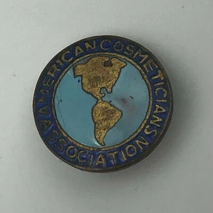 Vintage American Cosmeticians Association Small Lapel Pin Antique P7 - Picture 1 of 12