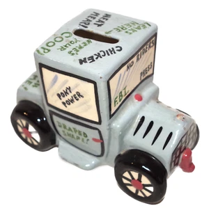 Raro Banco de Monedas Jalopy Modelo T Cerámica California Cleminson De Colección Pintura a Mano - Imagen 1 de 10